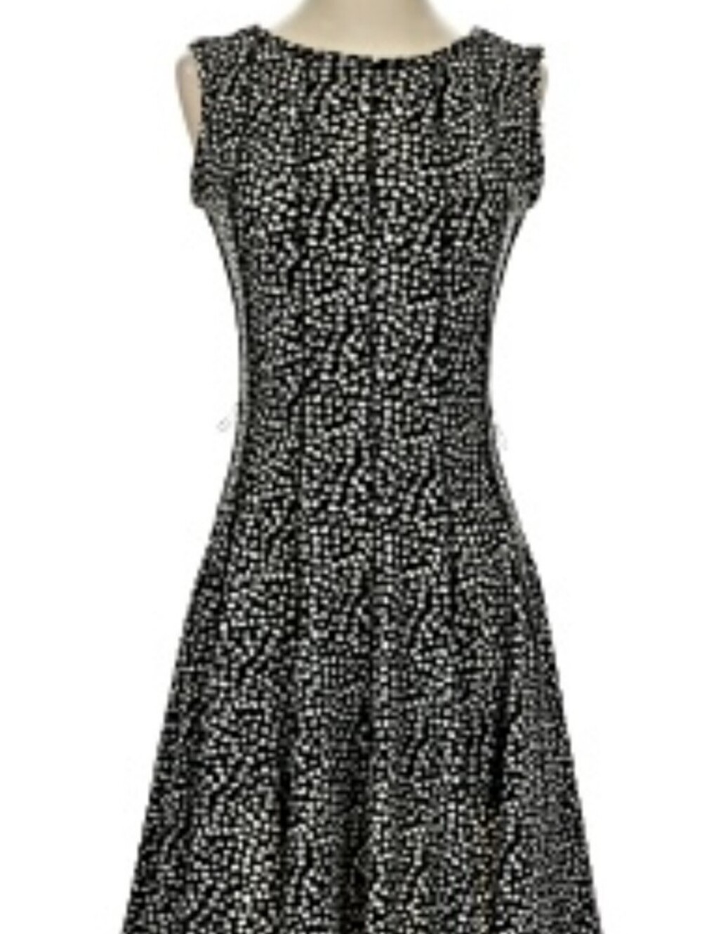 Perceptions 18 Polkadot Dress A-line Stretch Ribbed Knee Length Plus Size